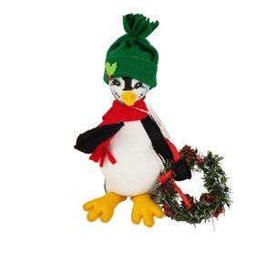 Annalee Doll Icicle Penguin With Wreath 2010 75th Anniversary Edition NWT